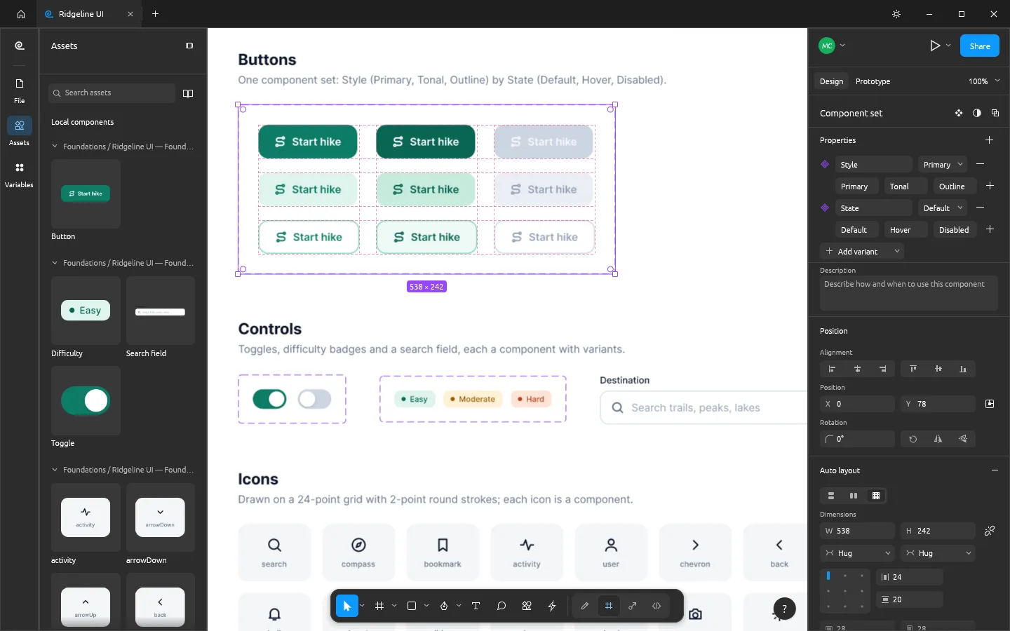 FigCraft : composants, variantes et panneau des ressources (capture officielle)