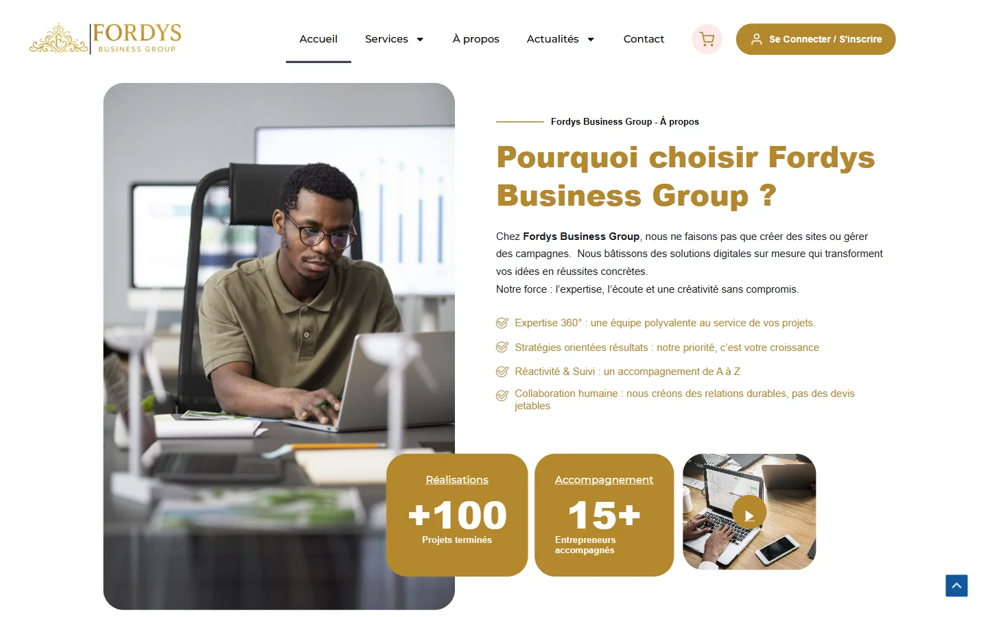 « Pourquoi choisir Fordys Business Group ? » et chiffres clés
